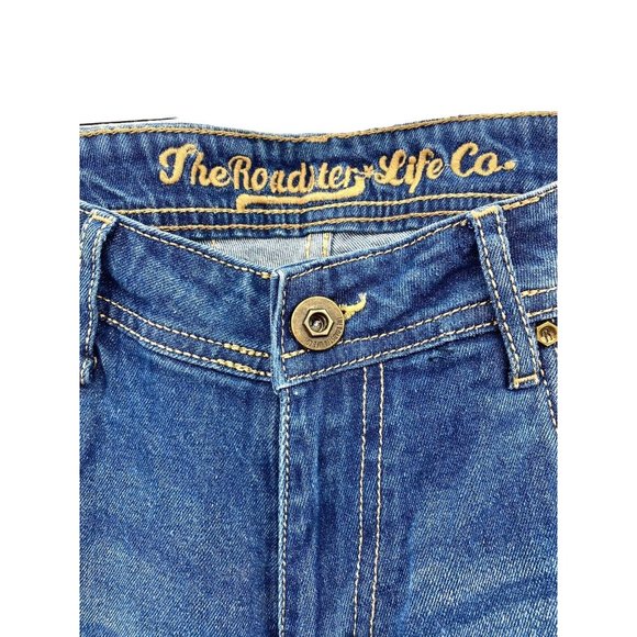 The Roadster Life Co Womens Size 32 Cropped Zipper Ankle High Waist‎ Distressed - Picture 3 of 7